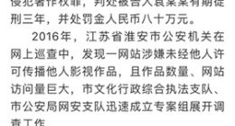 “BT天堂”站长侵犯著作权获刑三年 被罚80万元