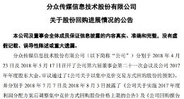 分众传媒：出于谨慎性原则未在上月进行股份回购操作