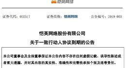 恺英网络：股东王悦、冯显超、圣杯投资一致行动人协议到期