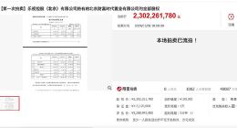 乐视旗下世茂工三项目流拍 23亿元起拍无一人报名