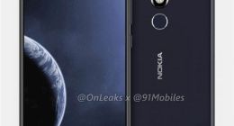诺基亚8.1 Plus外形渲染图曝光：打孔屏、蔡司双摄