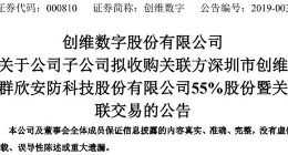 创维数字拟以15.78亿元向创维RGB收购创维群欣安防55%股份