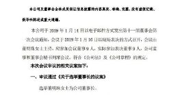 格力电器发布公告：选举董明珠为公司董事长