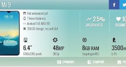 小米9配置曝光 骁龙855+8GB+4800万摄像头