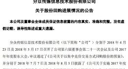 分众传媒：累计回购公司1.172%股份 支付总金额11亿元