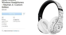 苹果将推出内马尔定制版无线头戴式耳机 售价349.95美元