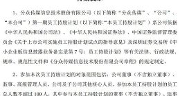 分众传媒公布第一期员工持股计划草案 筹资总额不超过3亿元