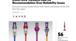 《消费者报告》将戴森吸尘器剔除推荐名单：不耐用