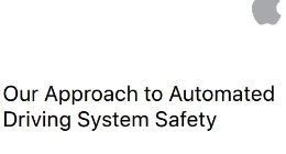 苹果提交自动驾驶系统安全报告 被指内容空泛缺乏关键细节