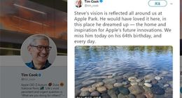 库克发推文纪念乔布斯诞辰64周年：我们每一天都怀念他