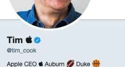 库克把推特名改了：秒变蒂姆·苹果