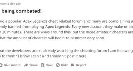 曝《Apex英雄》开始进行硬件封禁，换号也会被封