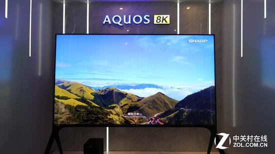 夏普8K产品,单品单推,加持煌彩等技术,主打日系原厂面板