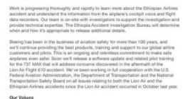 波音CEO发表公开信：依然对737 max寄予希望？