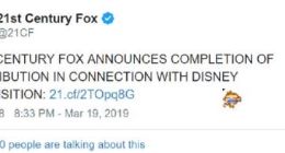 迪士尼正式收购21世纪福克斯