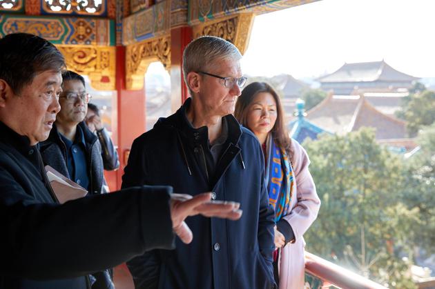 库克在故宫参观