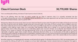 美国打车应用Lyft将其IPO发行价区间上调至70至72美元