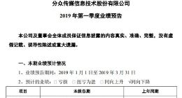 分众传媒预计今年第一季度净利润同比下降65%至75%