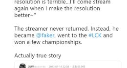 《英雄联盟》三冠王Faker：多亏了显示器分辨率太差没当主播