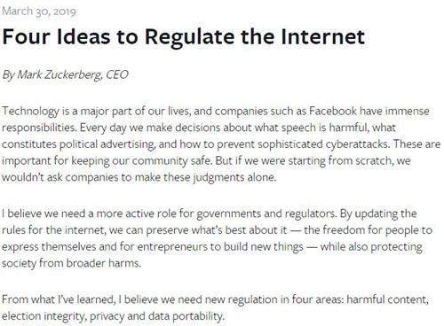 扎克伯格文章截图