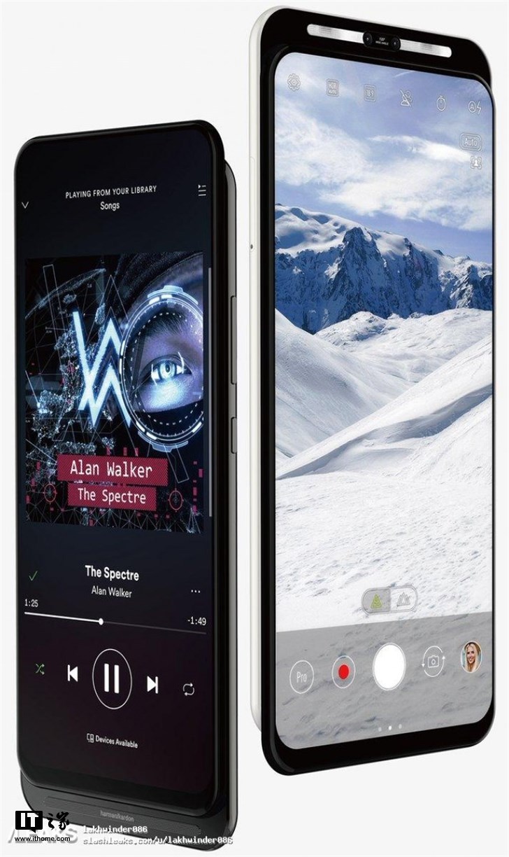 华硕滑盖手机曝光:前置宽幅闪光灯,支持5G