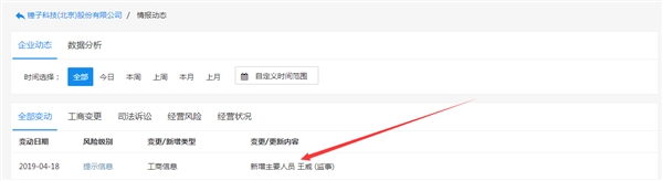 锤子科技再次变更工商信息：聊天宝王威出任监事