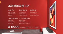 电视、壁画、小爱同学三合一 小米发布65英寸壁画电视售价6999元