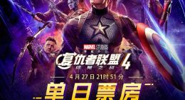 《复仇者联盟4》破中国内地单日票房纪录：5.4686亿超去年《捉妖记2》