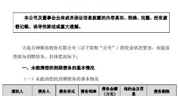 天神娱乐：因资金状况紧张 未能清偿部分到期债务