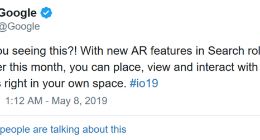 谷歌：为旗下搜索增加增强现实技术