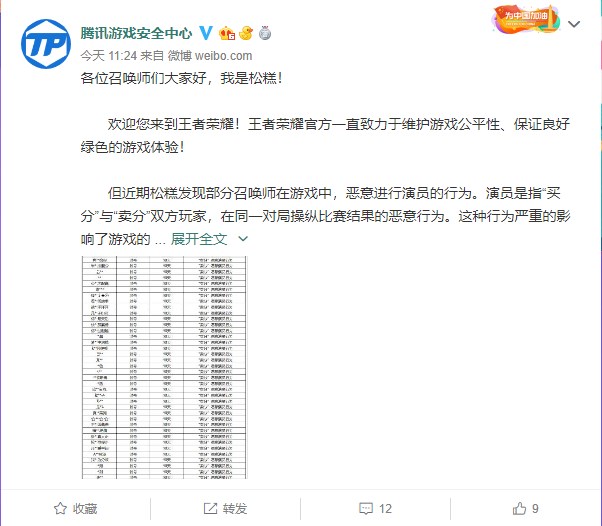 《王者荣耀》打击演员行为:恶意召唤师会受到封号惩罚