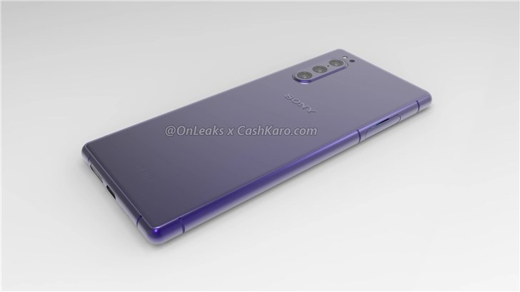 索尼Xperia 2渲染图首曝:后置三摄移到左上角