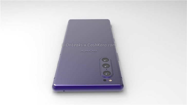 索尼Xperia 2渲染图首曝:后置三摄移到左上角