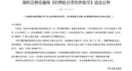 因涉嫌违规 深交所拟对暴风集团前董秘毕士钧给予公开谴责的处分