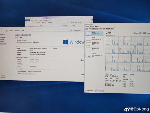 真正的国产X86处理器来了：性能不输锐龙 8核/3.8GHz