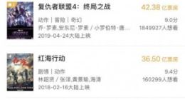 《复联4》内地正式下映 票房42.38亿位列中国影史第三