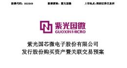紫光国微拟180亿收购Linxens 今日复牌开盘涨停