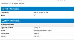 Moto One新机跑分曝光：搭载三星Exynos 9609处理器