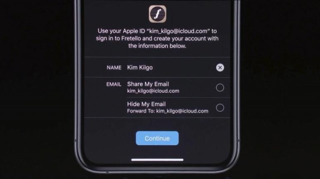 苹果保护隐私出大招：虚拟邮箱帮用户登录第三方