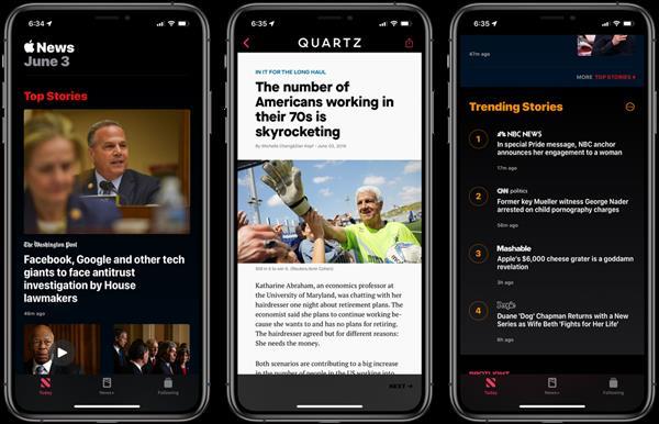 iOS13“黑暗模式 ”打开之后就长这样！刘海消失