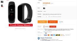 小米手环4上架“国际版淘宝”：售价49.49美元