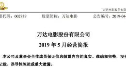 万达电影：自7月起将不再单独按月披露电影票房相关数据