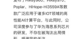 润和软件：公司深度参与了华为海思系列芯片研发
