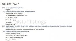 OPPO Find Y注册商标 有望采用屏下前置摄像头