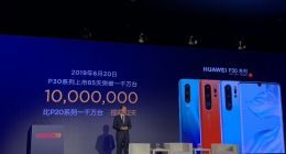 华为P30系列机型销量破千万用时仅85天