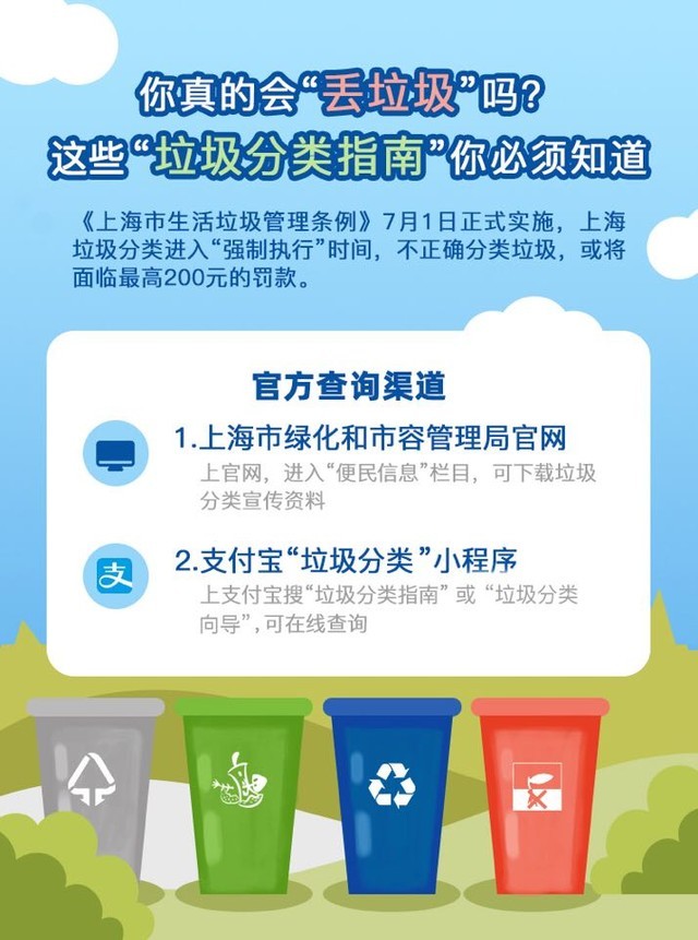 支付宝上线垃圾分类小程序 一键查询垃圾归类 
