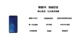 荣耀9X内部PPT材料曝光： 两大自研新技术十分抢眼