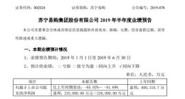 苏宁易购：上半年净利21-23亿元 同比降至多65%