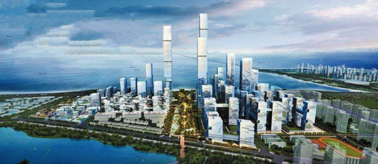 深圳湾超级总部基地效果图