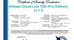 阿里云LinkTEE获全球首款GlobalPlatformTEE安全认证